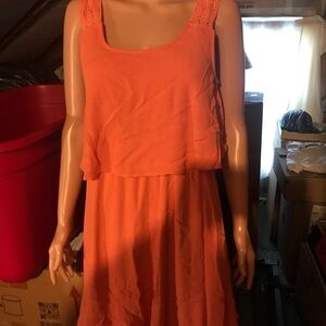 Ladies Orange Dress by Buttons Size M
